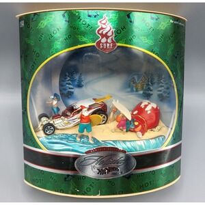 Vintage Santas Holiday Surf Crate Hot Wheels 2001 Display